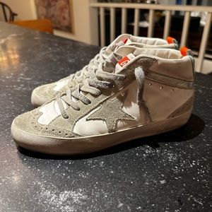 Golden Goose SSENSE Exclusive White Mid Star Sneakers